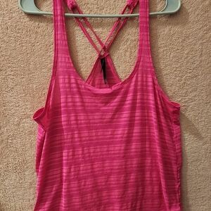 Aeropostale Pink Striped Tank Top